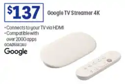 Officeworks Google TV Streamer 4K offer