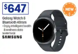 Officeworks Galaxy Watch 8 Bluetooth 40mm offer