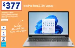 Officeworks IdeaPad Slim 1 15.6" Laptop offer