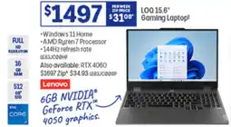 Officeworks Loq 15.6" gaming laptop offer