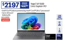 Officeworks Yoga 7 14" OLED 2-In-1 Copilot+ PC offer