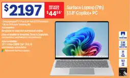 Officeworks Surface Laptop (7th) offer
