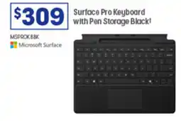 Officeworks Surface Pro Keyboard with Pen Storage Black offer