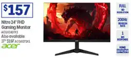 Officeworks Nitro 24" FHD Gaming Monitor offer
