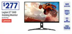 Officeworks Legion 27"QHD Gaming Monitor offer