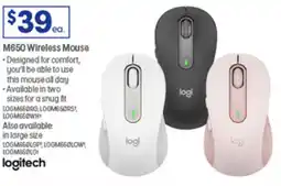 Officeworks M650 Wireless Mouse offer
