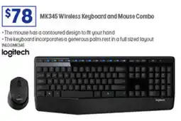 Officeworks Wireless Keyboard and Mouse Combo offer