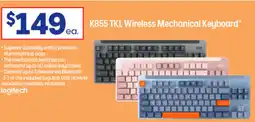 Officeworks K855 TKL Wireless Mechanical Keyboard offer