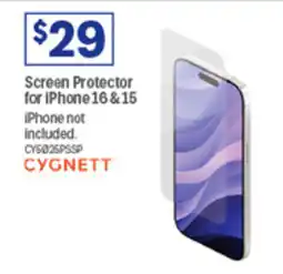 Officeworks Screen Protector for iPhone 16 &15 offer