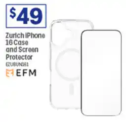 Officeworks Zurich IPhone 16 Case and Screen Protector offer