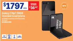 Officeworks Galaxy Z Flip7 256GB Unlocked Smartphone offer
