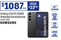 Officeworks Galaxy s24 fe 128gb unlocked smartphone offer