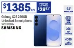 Officeworks Galaxy s25256gb unlocked smartphone offer