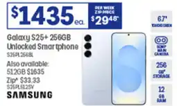 Officeworks Galaxy s25+ 256gb unlocked smartphone offer