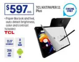 Officeworks TCL NXTPAPER 11 Plus offer