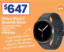 Officeworks Galaxy Watch 8 Bluetooth offer