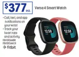 Officeworks Versa 4 Smart Watch offer