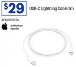 Officeworks USB-A Lightning Cable 1m offer