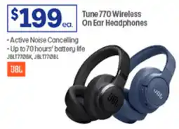 Officeworks Tune 770 wireless on ear headphones offer