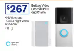 Officeworks Battery Video Doorbell Plus and Chime offer