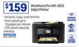 Officeworks Workforce Pro WF-3820 Inkjet Printer offer