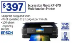 Officeworks Expression Photo XP-970 Multifunction Printer offer