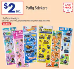 Officeworks Puffy Stickers offer