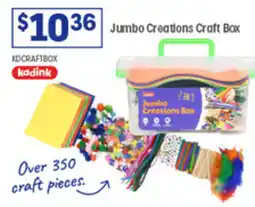 Officeworks Jumbo Creations Craft Box offer