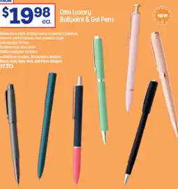 Officeworks Otto Luxury ea. Ballpoint & Gel Pens offer