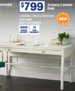 Officeworks Arcturus 2 drawer Desk offer