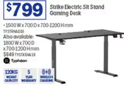 Officeworks Strike Electric Sit Stand offer