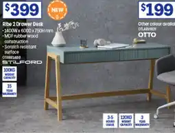 Officeworks Ribe 2 Drawer Desk offer