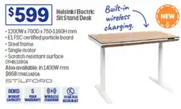 Officeworks Helsinki Electric Sit Stand Desk offer