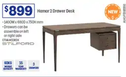 Officeworks Hamar 2 Drawer Desk offer
