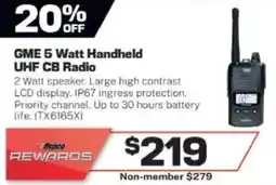 Repco GME 5 Watt Handheld UHF CB Radio offer