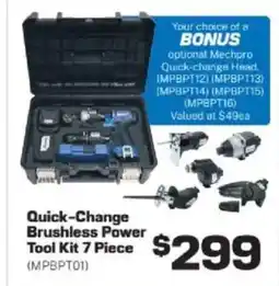 Repco Quick-Change Brushless Power Tool Kit 7 Piece offer