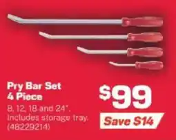 Repco Pry Bar Set 4 Piece offer