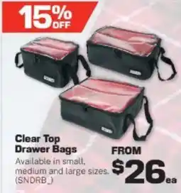 Repco Clear Top Drawer Bags offer