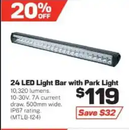 Repco 24 LED Light Bar with Park Light offer