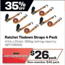 Repco Ratchet Tiedown Straps offer