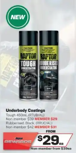 Repco Underbody Coatings offer