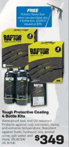 Repco Tough Protective Coating 4 Bottle Kits offer