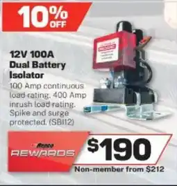Repco 12V 100A Dual Battery Isolator offer