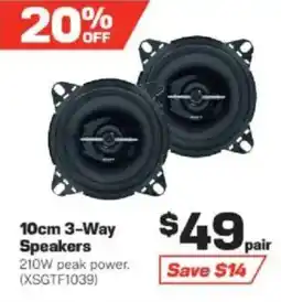 Repco 10cm 3-Way Speakers offer