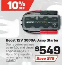 Repco Boost 12V 3000A Jump Starter offer