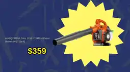 Total Tools Husqvarna 28cc 125b 721m3/h petrol blower offer