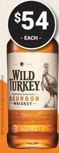 Super Cellars Wild Turkey Kentucky Straight Bourbon offer