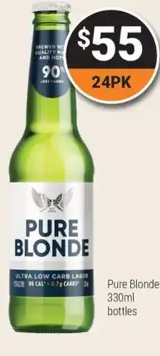Super Cellars Pure Blonde bottles offer