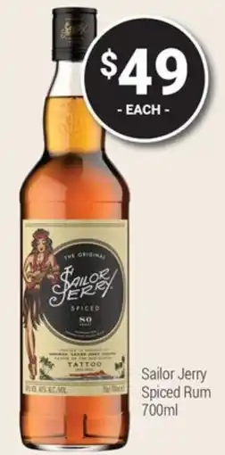 Super Cellars Sailor Jerry Spiced Rum offer