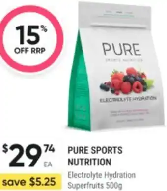 Healthy Life Pure sports nutrition electrolyte hydration superfruits offer